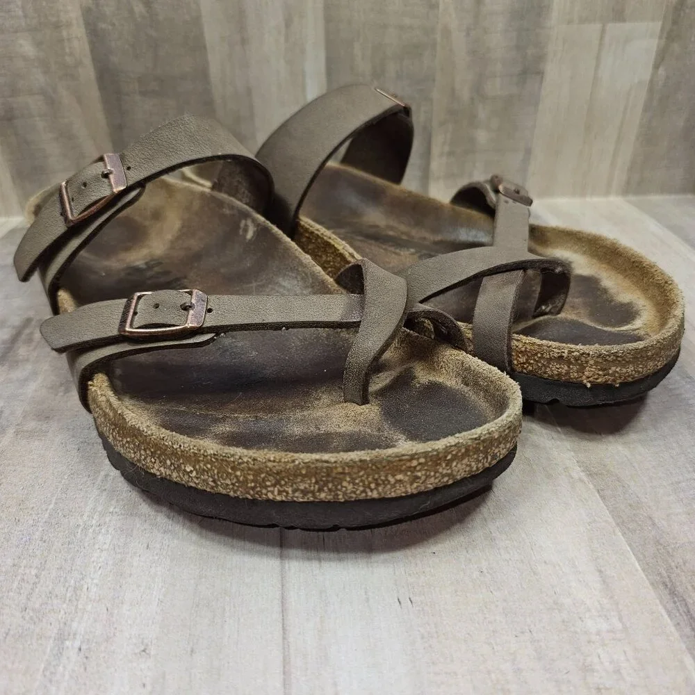 Birkenstock Woman's Size 40 Mayari Sandals Two Adjustable Straps *READ* - Picture 1 of 13